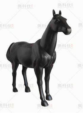 玻璃钢大马雕塑落地摆件酒店会所客厅大厅装饰工程室内摆设品户外