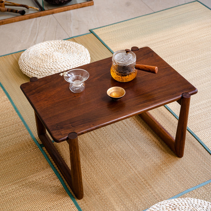 檀木榻榻米小茶几实木飘窗茶桌日式炕几禅意泡茶台床上学习小桌子,淘宝优惠券,粉丝福利购,淘宝优惠卷