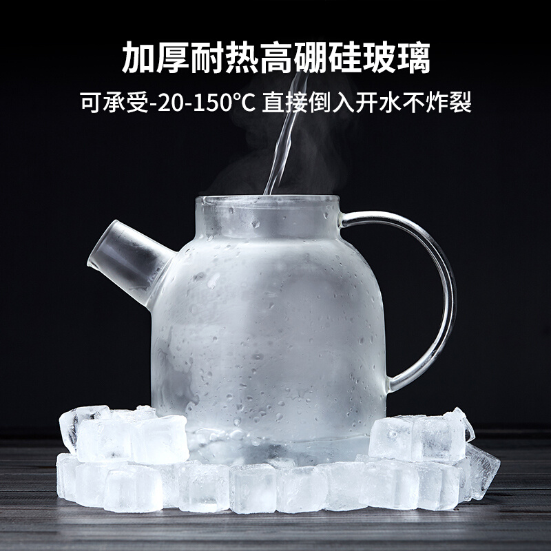 玻璃茶壶耐高温加厚电陶炉烧水壶家用养身煮花茶壶泡茶壶茶具套装-图1