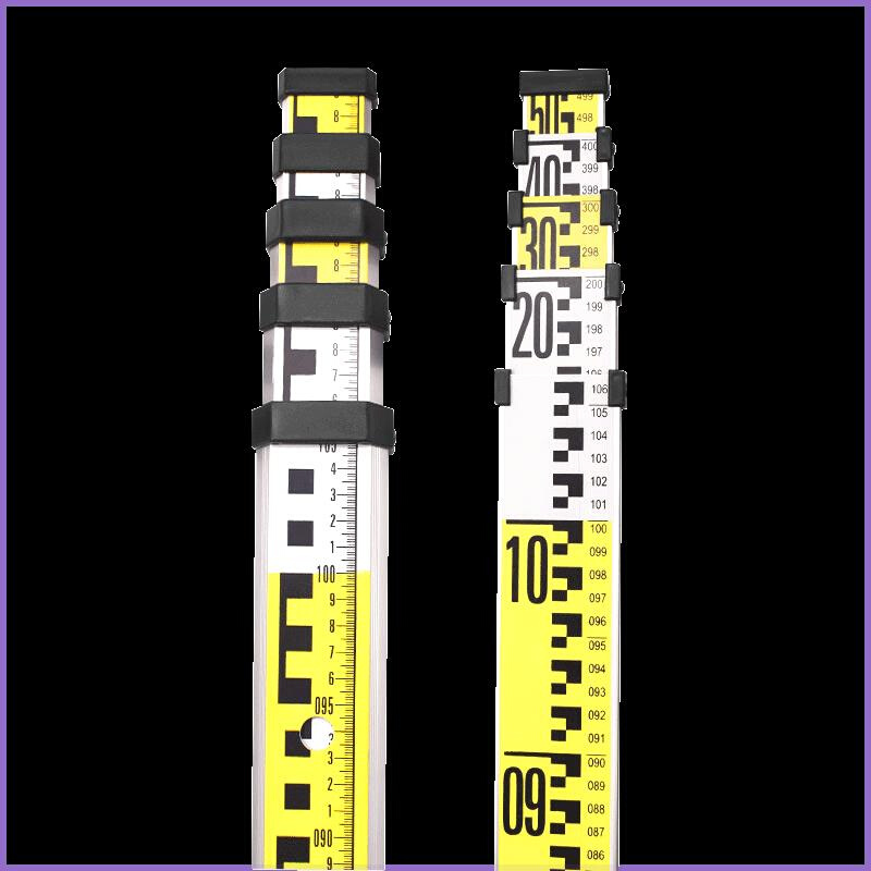 MNorm厂家直销塔尺3米5米7米铝合金水准全站经纬仪双面可伸缩标尺 - 图0