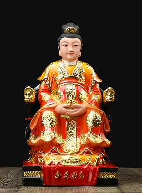 金花教主神像胡金花胡银花银光教主居家客厅摆设小佛像12寸小摆件