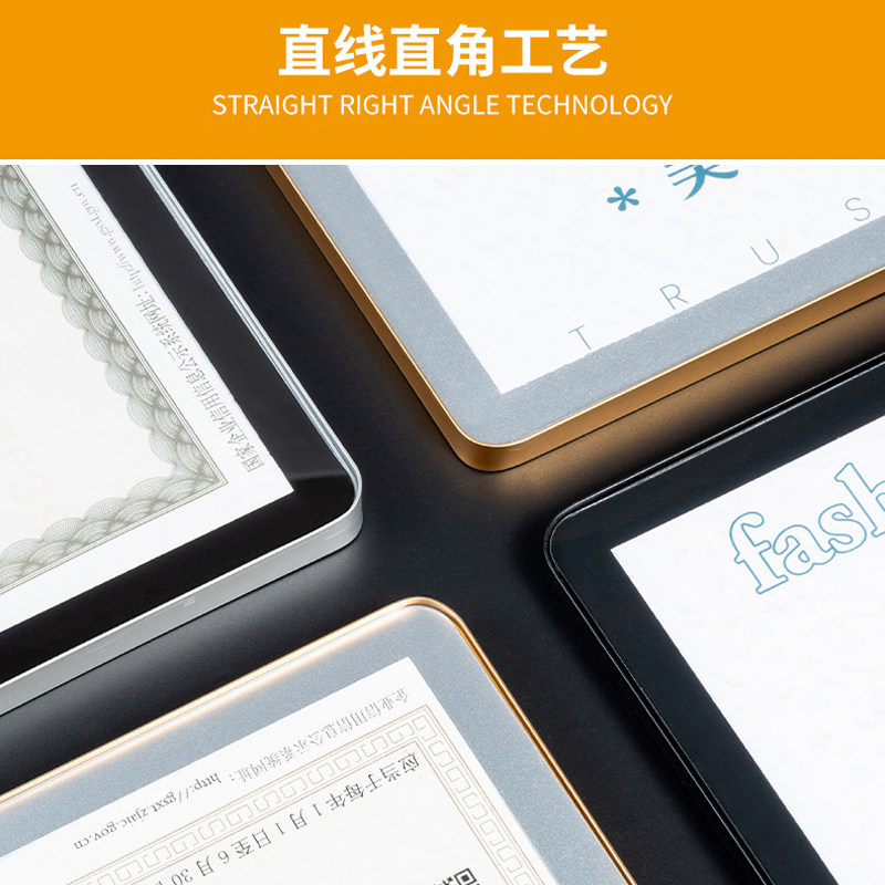 铝合金工商营业执照框架挂墙正副本a3A4食品卫生许可证三合一框 - 图1
