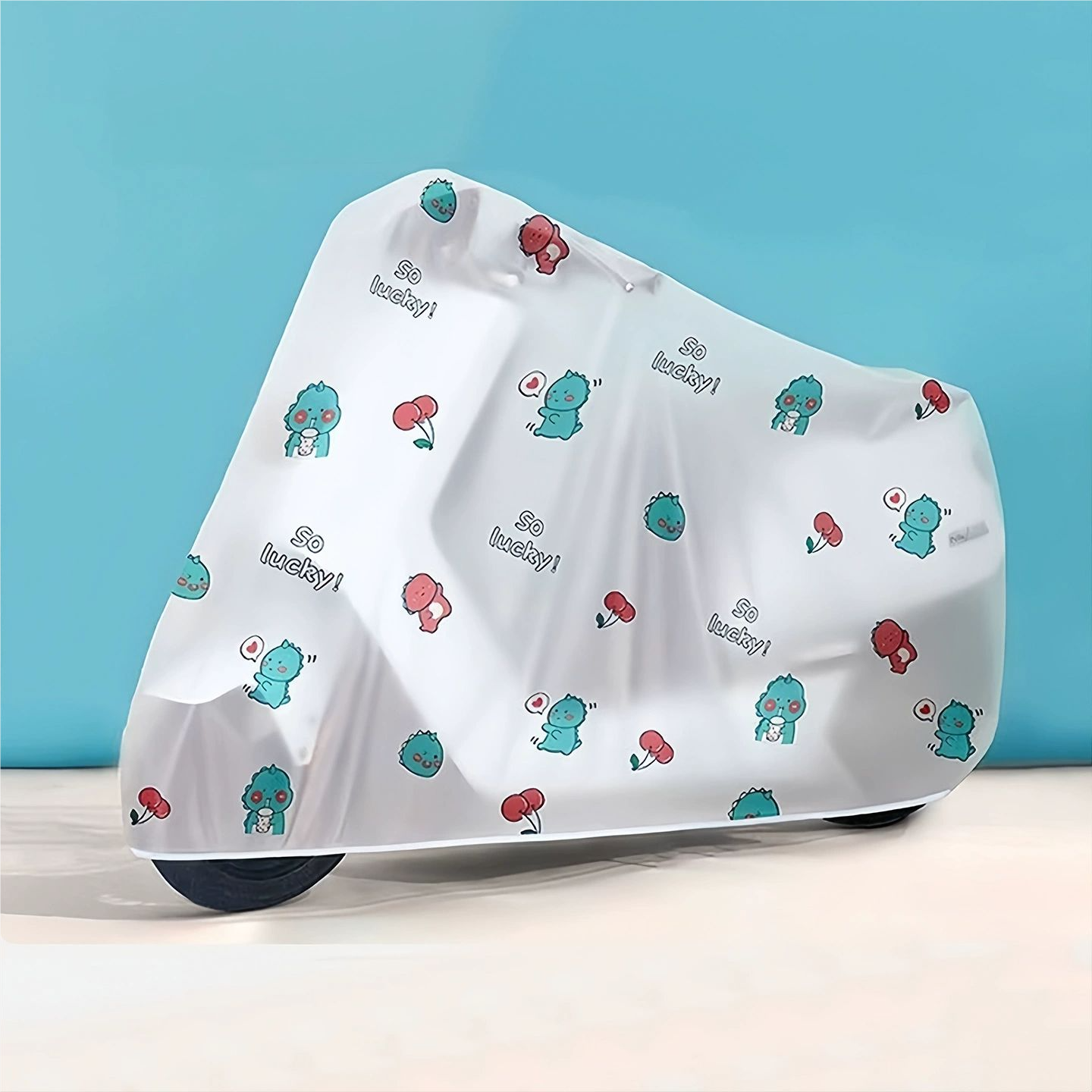 电动车防雨罩车衣车罩带松紧电瓶车防尘自行车摩托车防晒挡风罩 - 图3