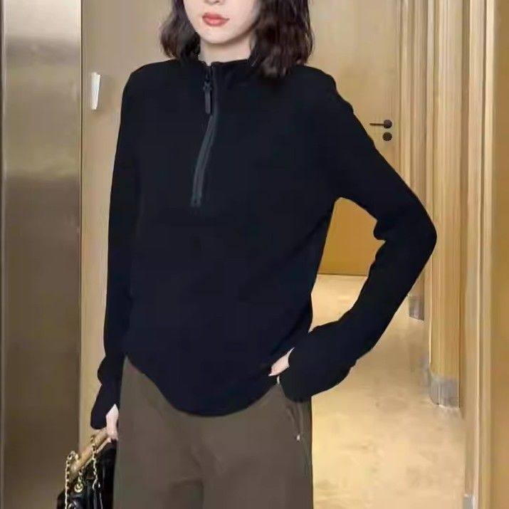 新款韩式女士德绒立领拉链卫衣女大码宽松型百搭叠穿内搭显瘦上衣,淘宝优惠券,粉丝福利购,淘宝优惠卷