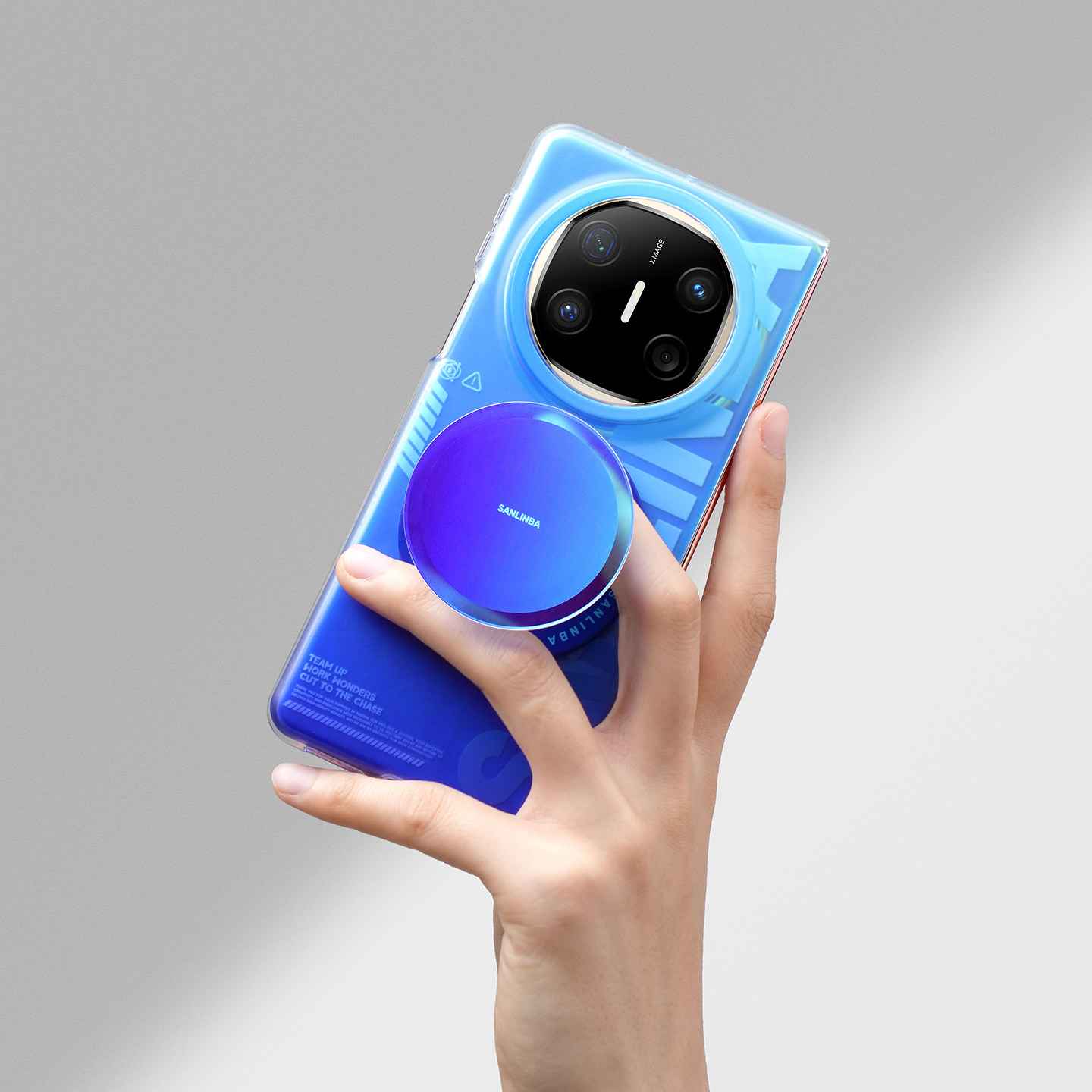 Sanlinba炫彩渐变磁吸手机支架适用苹果iPhone手机壳Magsafe通用安卓伸缩支架高级感新款原创设计个性时尚,淘宝优惠券,粉丝福利购,淘宝优惠卷