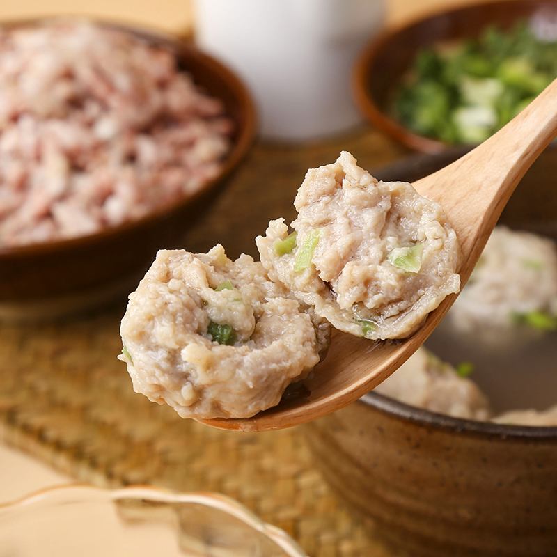 庄野牧场贡菜猪肉丸子120g/包速冻手食堂串串麻辣烫火锅食材商用-图0