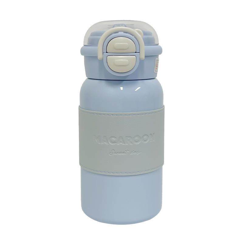 简约纯色保温杯大容量双饮水杯带杯套便携吸管杯学生运动饮水杯子,淘宝优惠券,粉丝福利购,淘宝优惠卷