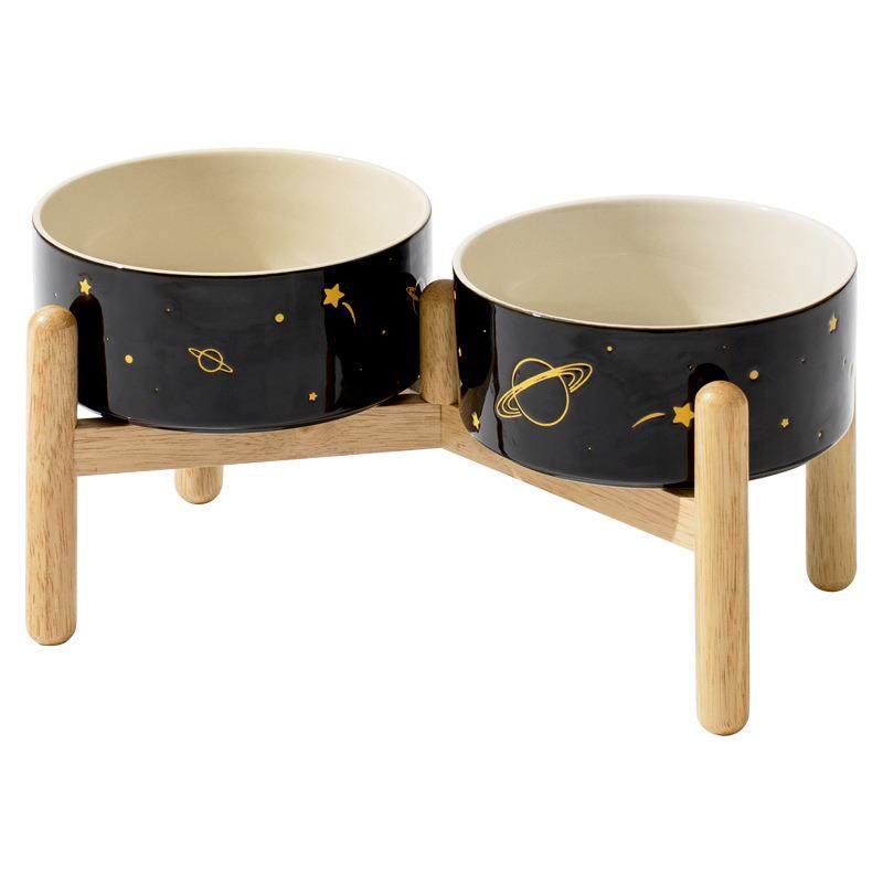 陶瓷高脚狗碗猫粮碗双碗架保护颈椎狗食盆狗粮碗猫咪饮水碗宠物碗,淘宝优惠券,粉丝福利购,淘宝优惠卷