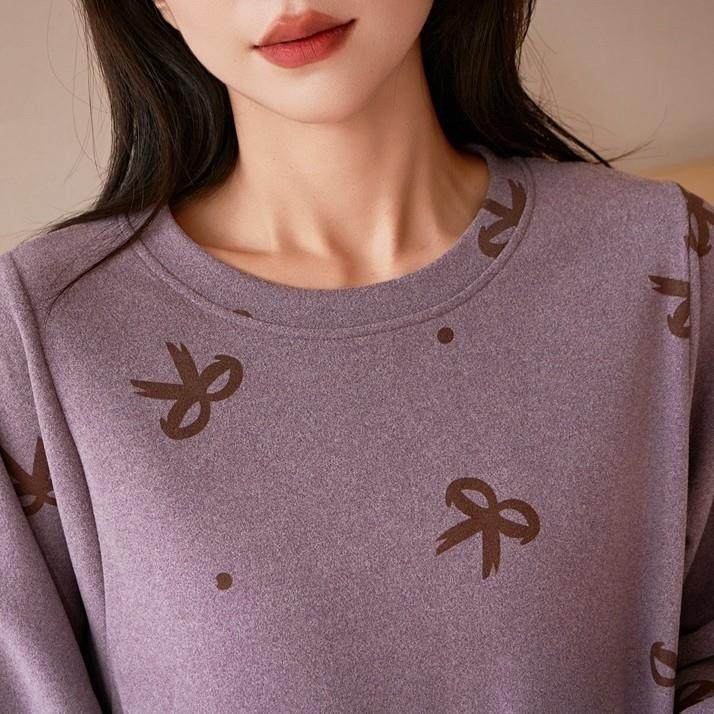 大码家居服秋冬季新款加肥加大胖MM韩版长袖圆领睡裙女睡衣可外穿,淘宝优惠券,粉丝福利购,淘宝优惠卷