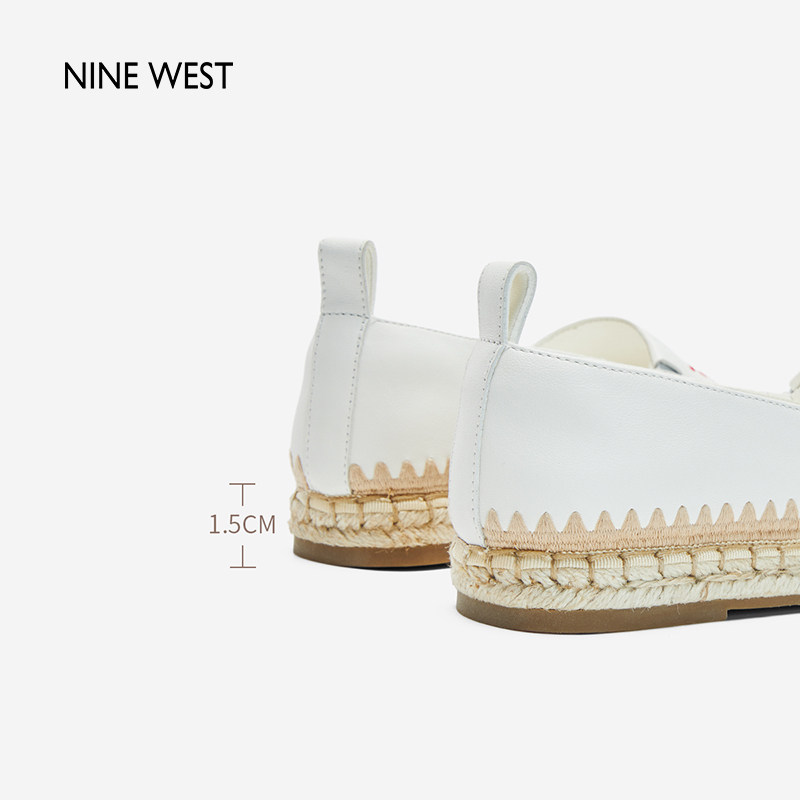 Nine West/玖熙秋冬季渔夫鞋一脚蹬懒人鞋方圆头平底舒适百搭女鞋,淘宝优惠券,粉丝福利购,淘宝优惠卷