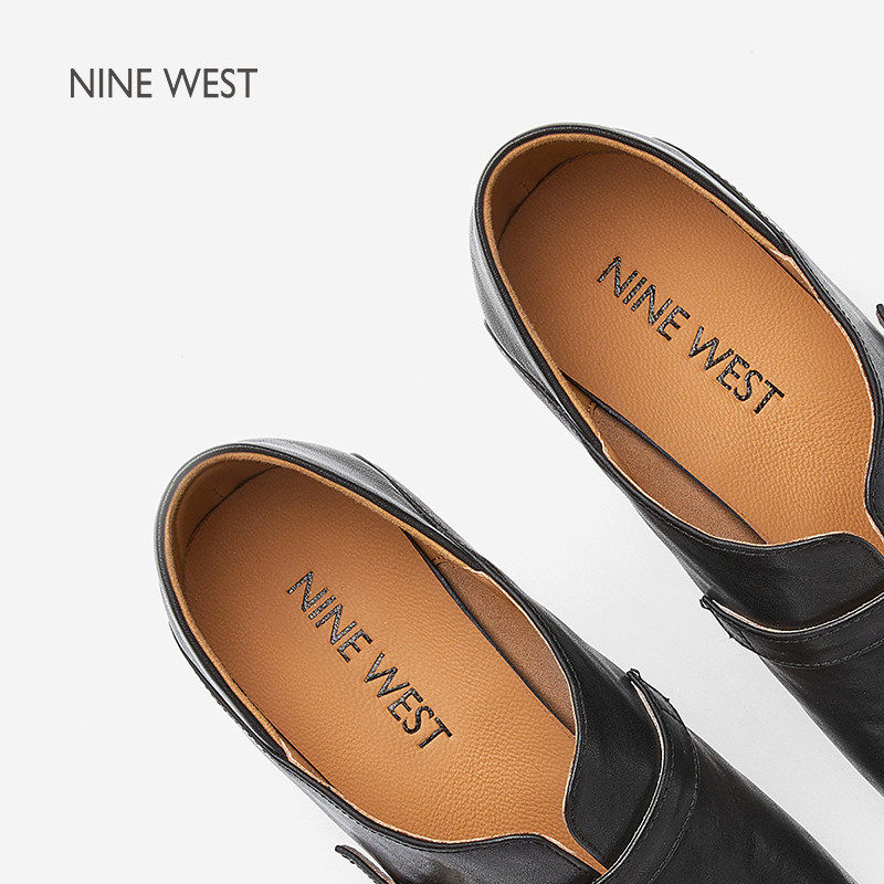 Nine West/玖熙2025年高跟鞋女方头粗跟深口女鞋优雅单鞋,淘宝优惠券,粉丝福利购,淘宝优惠卷