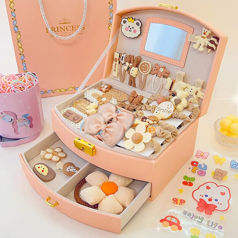 六一儿童节礼物送女儿的礼物小女孩生日礼物周岁实用发饰礼盒女童