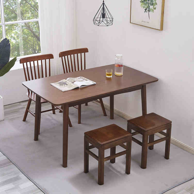 全实木四方凳子家用餐桌凳饭店餐厅椅子中式小板凳古筝凳可叠放 - 图0