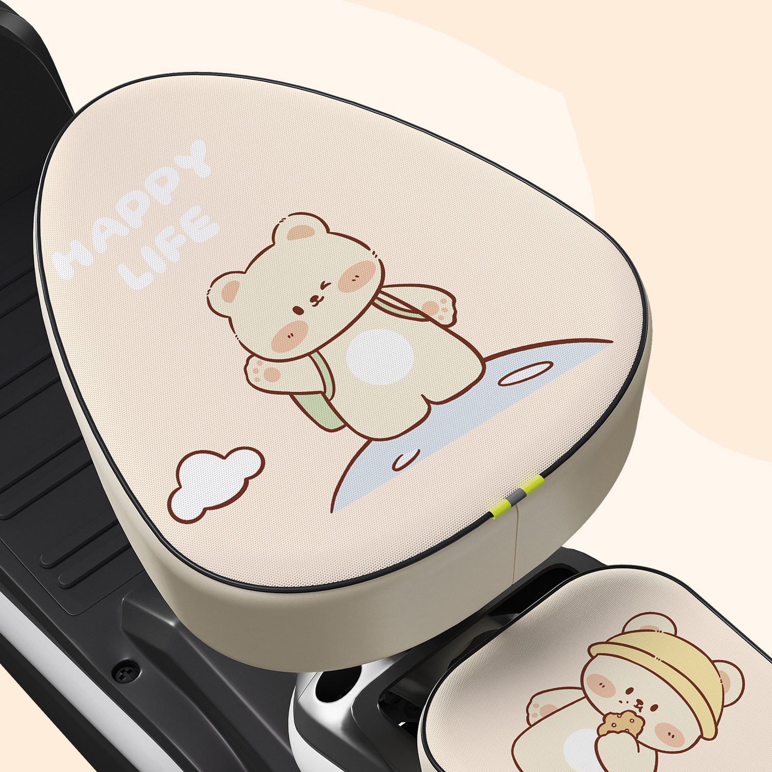 卡通电动车坐垫套防水防晒四季通用电动自行车座套小电瓶车保护套,淘宝优惠券,粉丝福利购,淘宝优惠卷