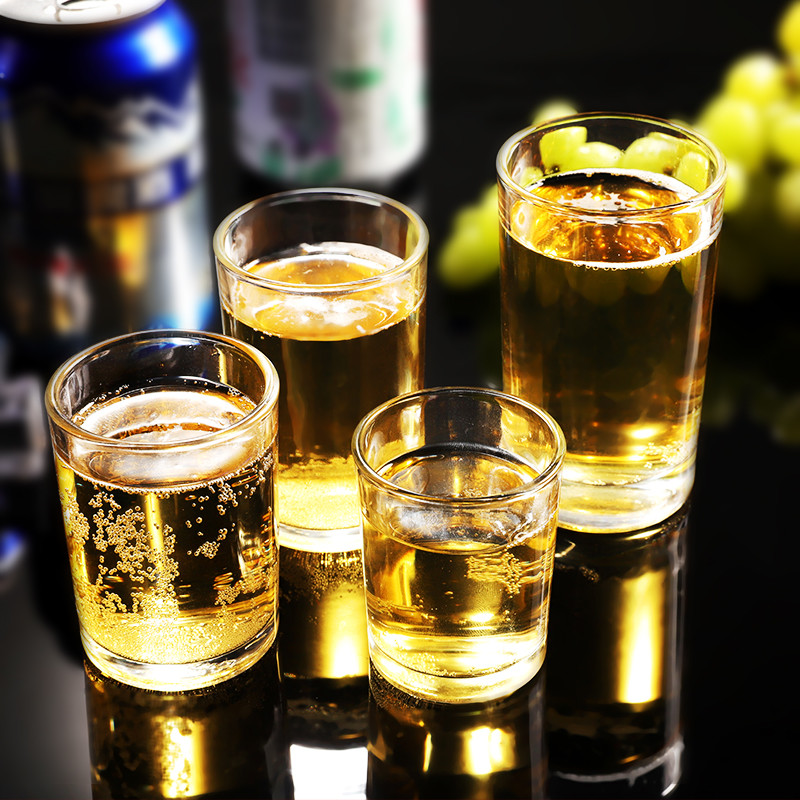 整箱量版钢化玻璃酒杯ktv饭店酒吧专用八角杯消毒餐具水杯无铅