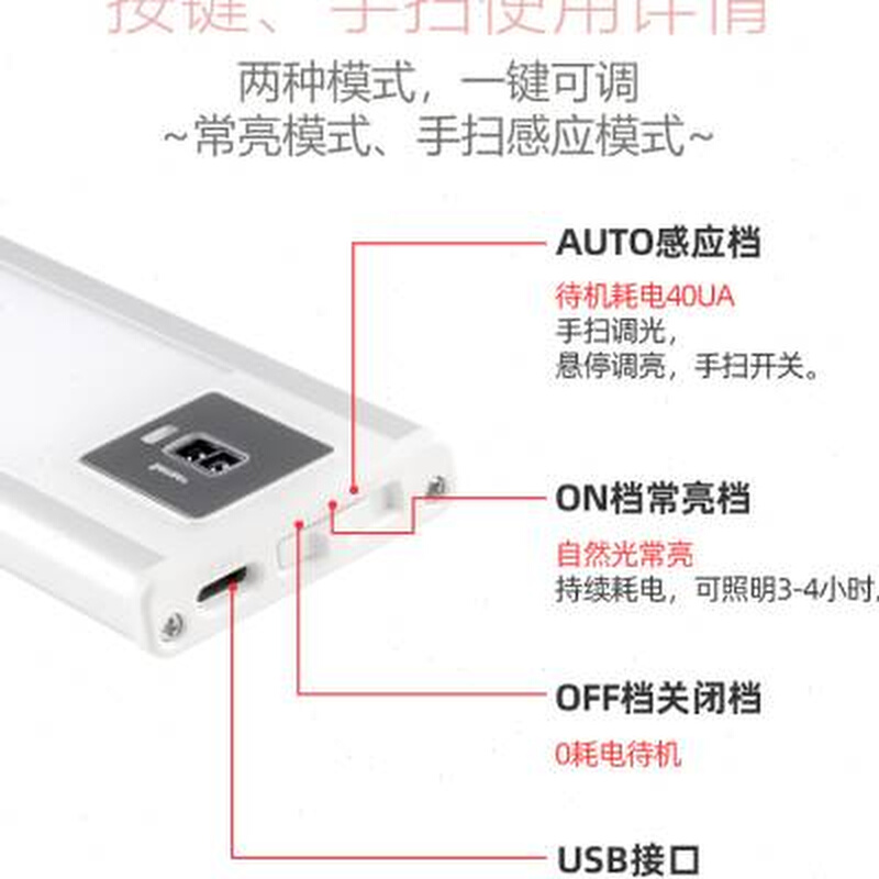 国AA级护眼壁挂吸顶台灯学习专用大学生儿童宿舍酷毙灯阅读书桌灯-图2