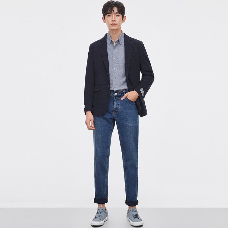 ZIOZIA秋季休闲西服男韩系青年修身商务羊毛混纺西便服ZKG15801J,淘宝优惠券,粉丝福利购,淘宝优惠卷