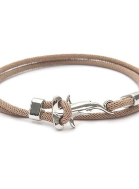 锤头鲨鱼手工编织手绳男海洋生物