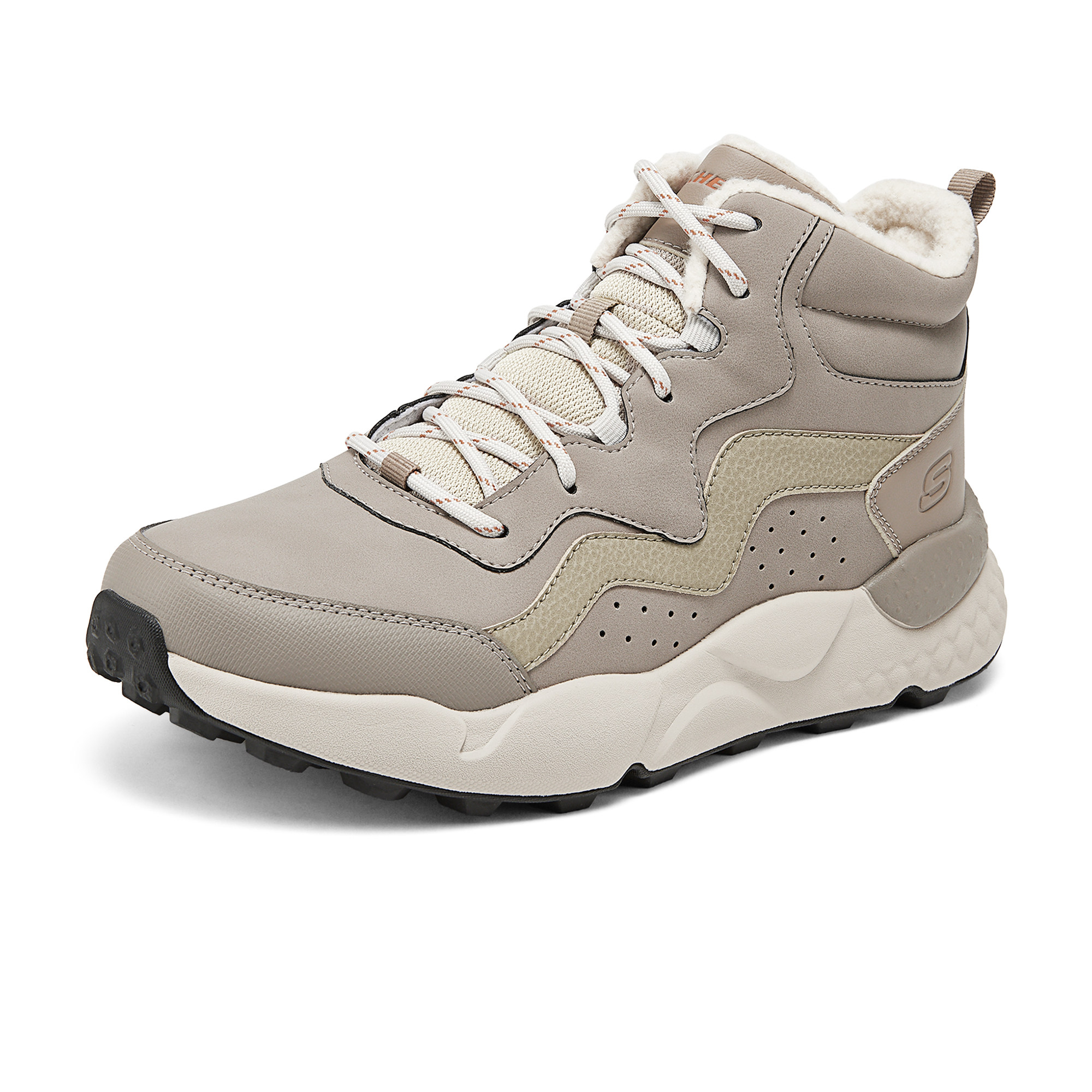 Skechers斯凯奇男鞋秋冬新款加绒高帮鞋轻质回弹运动休闲鞋211030
