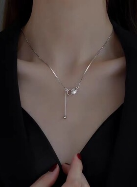 双环流苏项链送女友项链