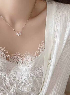 三钻小星星项链送女友礼物
