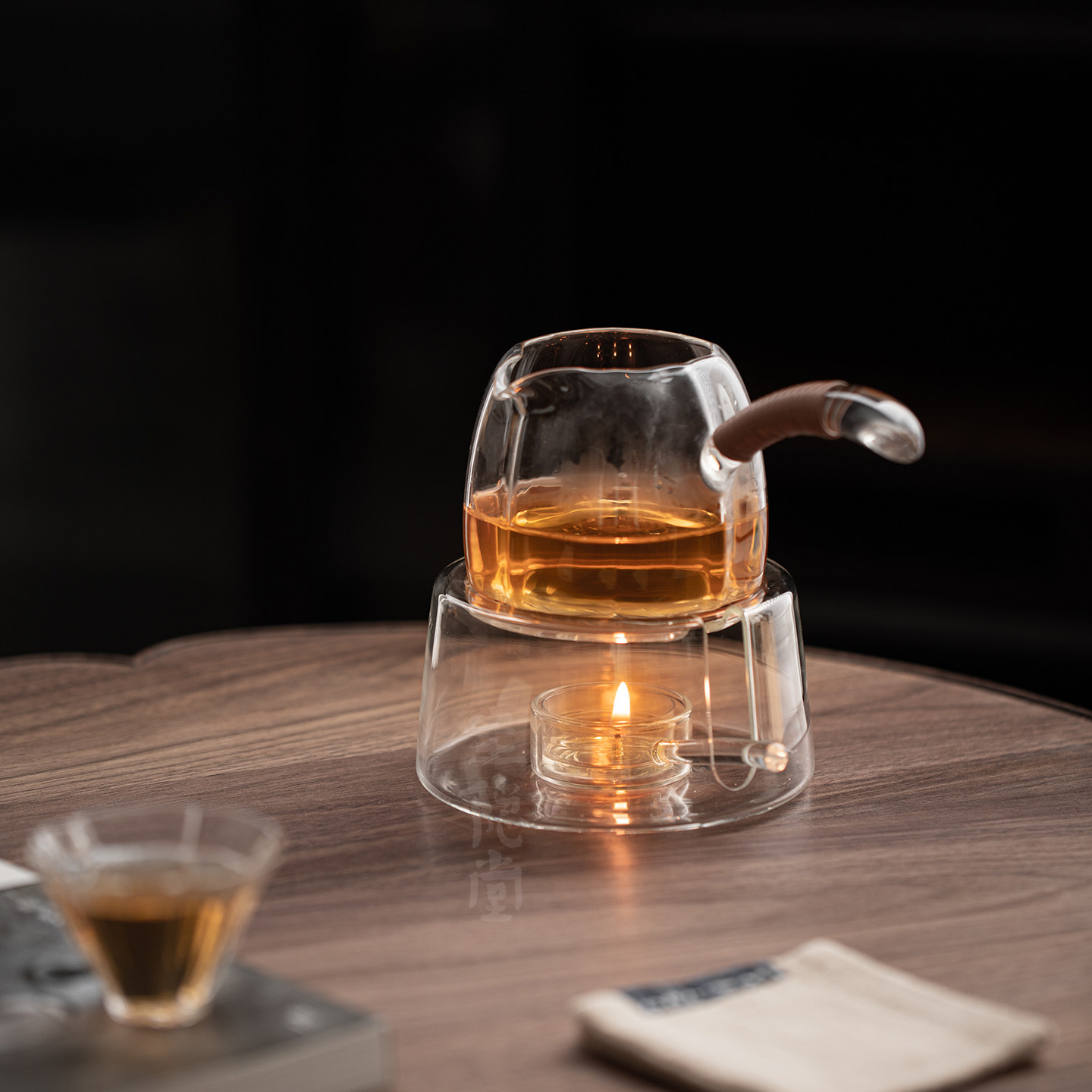 圭隐堂透明耐热玻璃温茶器家用蜡烛加热底座煮茶暖茶炉烘茶保温炉,淘宝优惠券,粉丝福利购,淘宝优惠卷