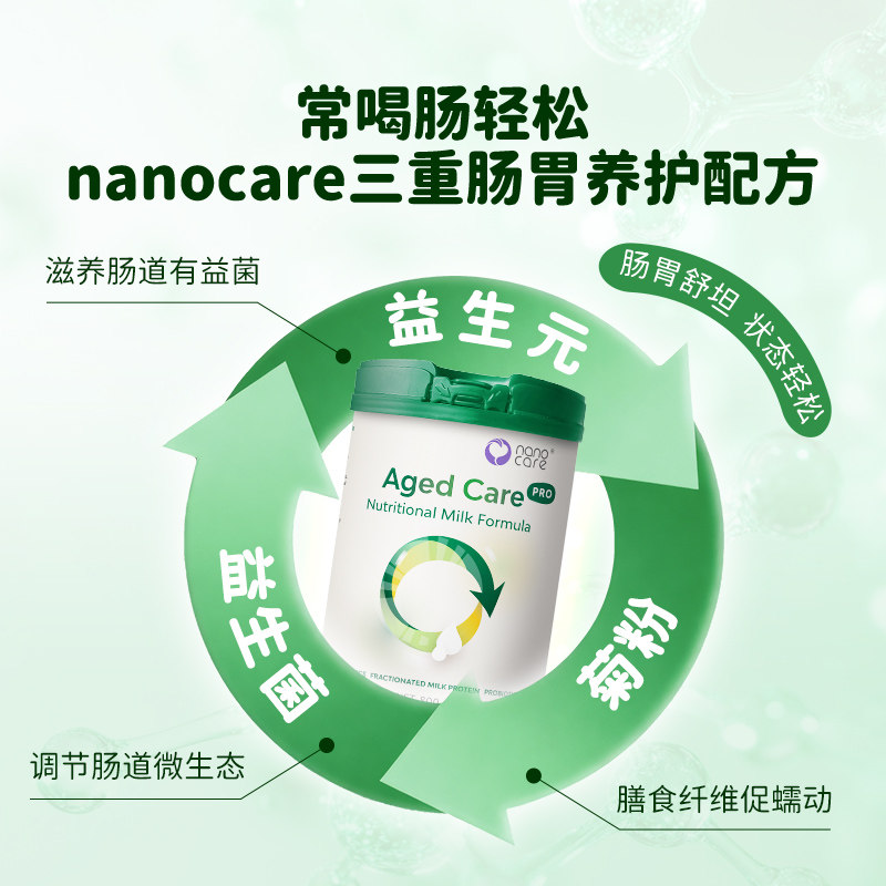 Nanocare纳诺可儿中老年成人全营养奶粉高钙免疫含乳铁蛋白24.9月
