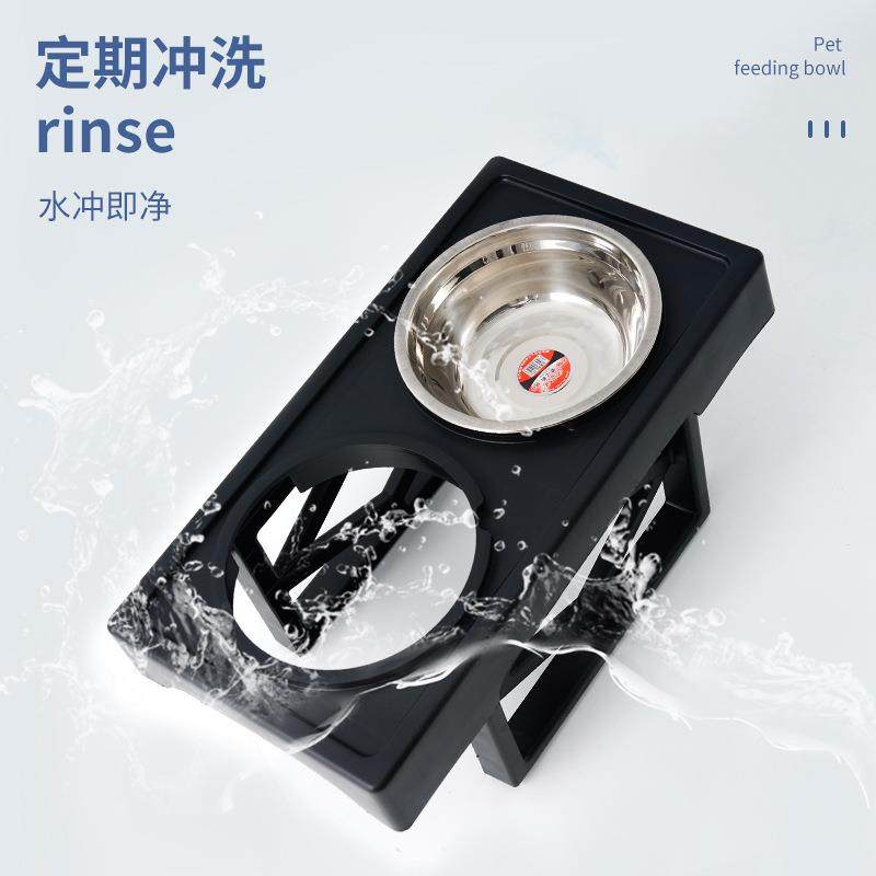 新款可升降宠物碗猫咪双碗防滑狗盆可折叠喂食喂水器不锈钢狗粮碗,淘宝优惠券,粉丝福利购,淘宝优惠卷