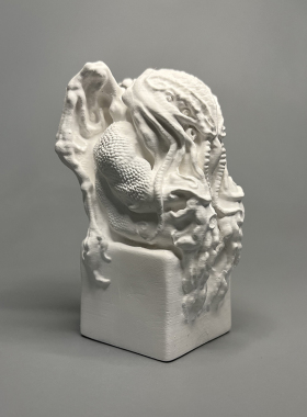 速发克苏鲁章鱼创意桌面摆件高精度石膏像雕塑家居软装礼品风摆件