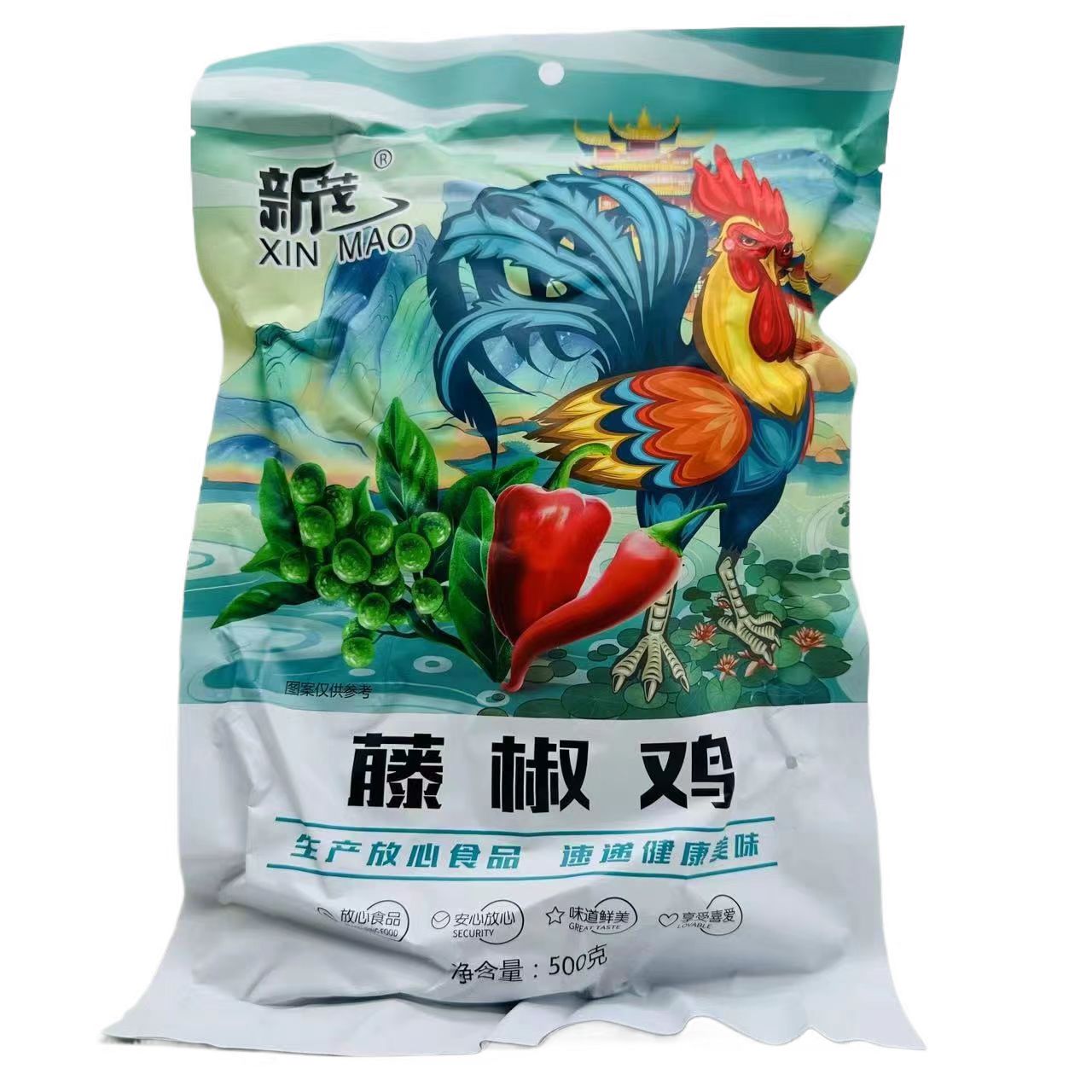 临期特价新茂藤椒鸡*红烧鹅650克袋装速食菜味道鲜美方便 - 图0