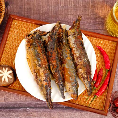 正宗五香鲅鱼罐头即食海鲜熟食速食下饭酒菜即食鱼烧烤网红小鱼干 - 图1