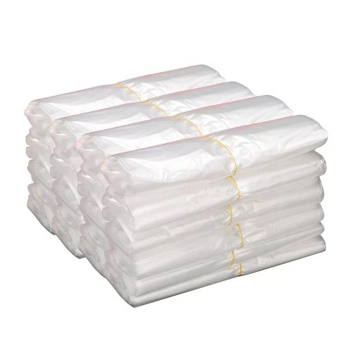 笑脸塑料袋批发透明商用外卖打包食品袋购物方便背心手提袋子定制 - 图3