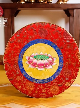 速发拜垫垫佛垫 庄严品家用礼佛垫圆形祥头跪拜吉磕莲花供佛蒲团