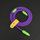 FIKLIK irrational silicone customized color matching data cable suitable for Apple Android PD fast charging Type-C240W