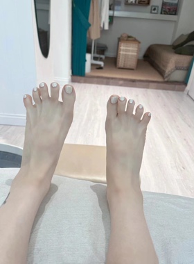 手工脚指甲贴片成品纯色显白防水