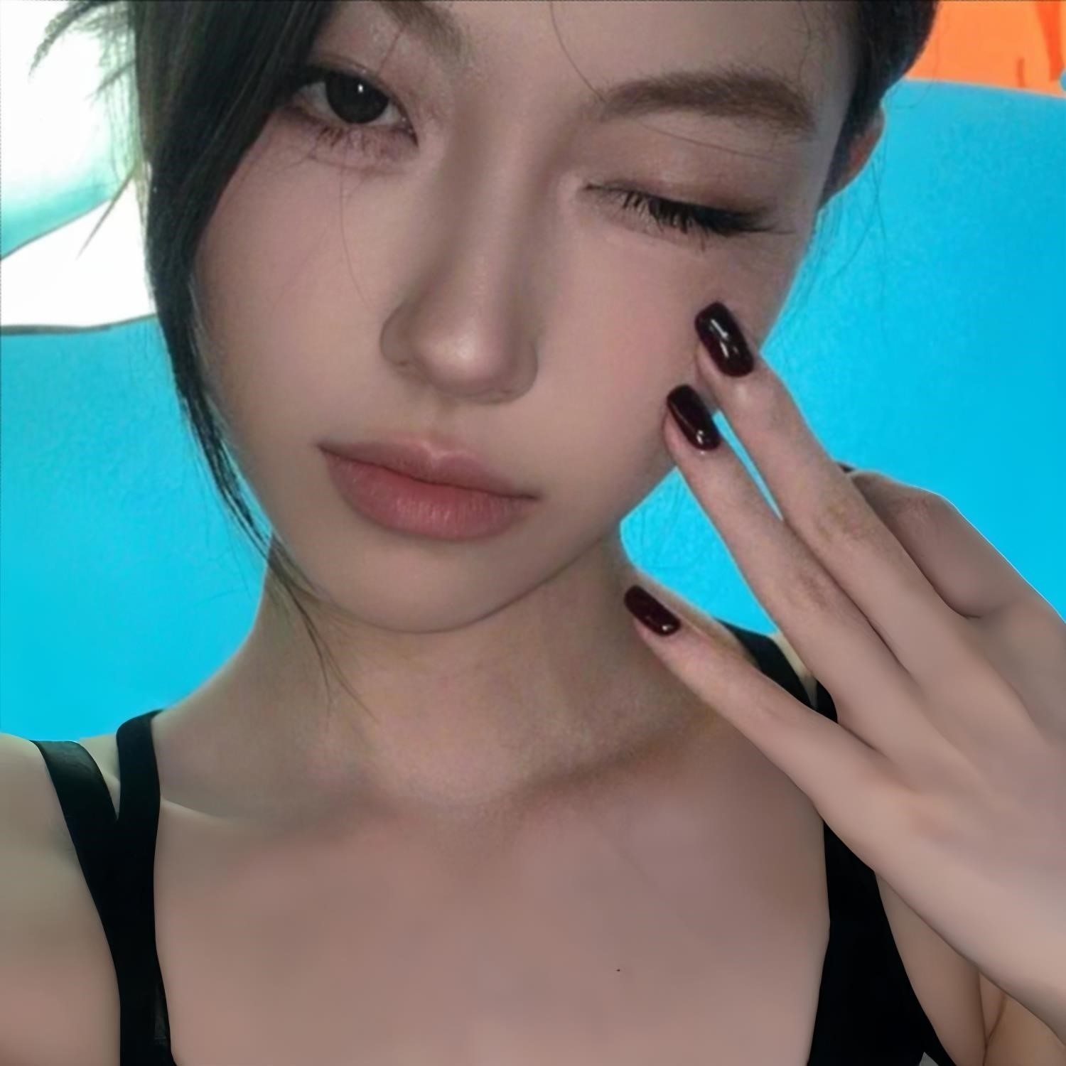 纯手工穿戴甲2025年新款车厘子秋冬高级感酒红色成品显白美甲贴片,淘宝优惠券,粉丝福利购,淘宝优惠卷