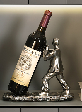 树脂摆放红酒新中式客厅酒柜摆件