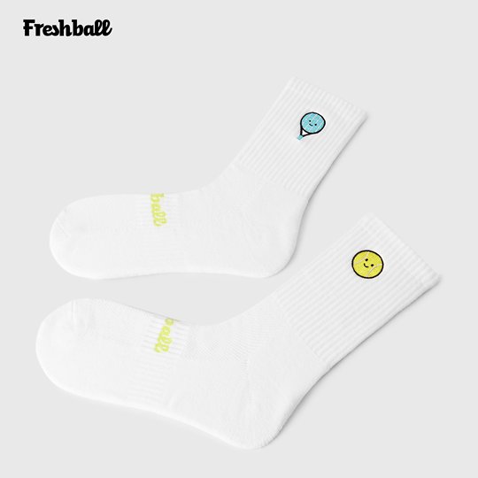 Freshball专业高端可爱网球运动袜加厚毛巾底男女袜子中筒棉透气
