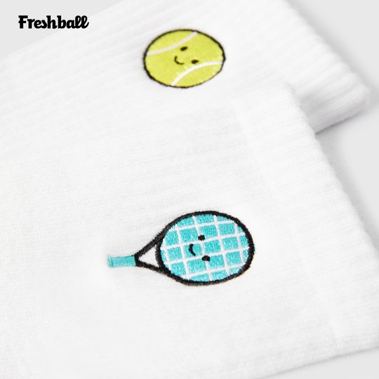 Freshball专业高端可爱网球运动袜加厚毛巾底男女袜子中筒棉透气