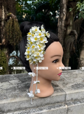 新款傣族头饰头花发插梳舞蹈发饰泰国民族风演出服装影楼写真拍照