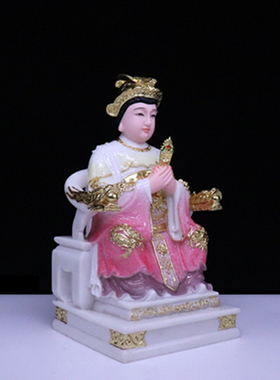 碧霞元君泰山奶奶神像泰山圣母娘娘泰山老母佛像汉白玉保平安摆件