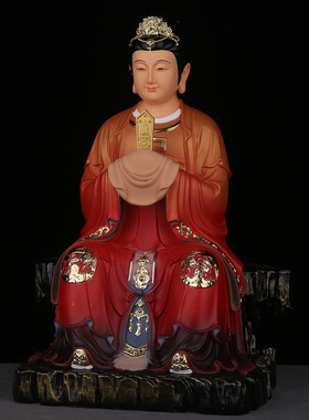 碧霞元君泰山奶奶神像家用供奉树脂泰山娘娘圣母三圣母佛像摆件