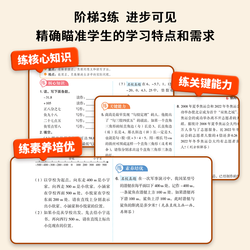 六年级上册同步练习册语文数学英语练习题人教版北师大版苏教版下册语数英专项训练小学课本练习试卷测试卷全套书一课一练53天天练