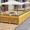 Anticorrosive solid wood flower box, planter box, flower stand, restaurant canteen partition fence, store decoration screen, flower pot stand, bed and breakfast