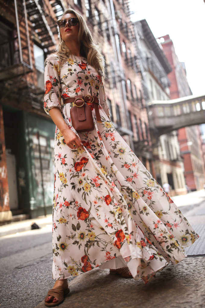 s Boho Floral Maxi Dress Party Evening Summer Beach Sundress - 图0