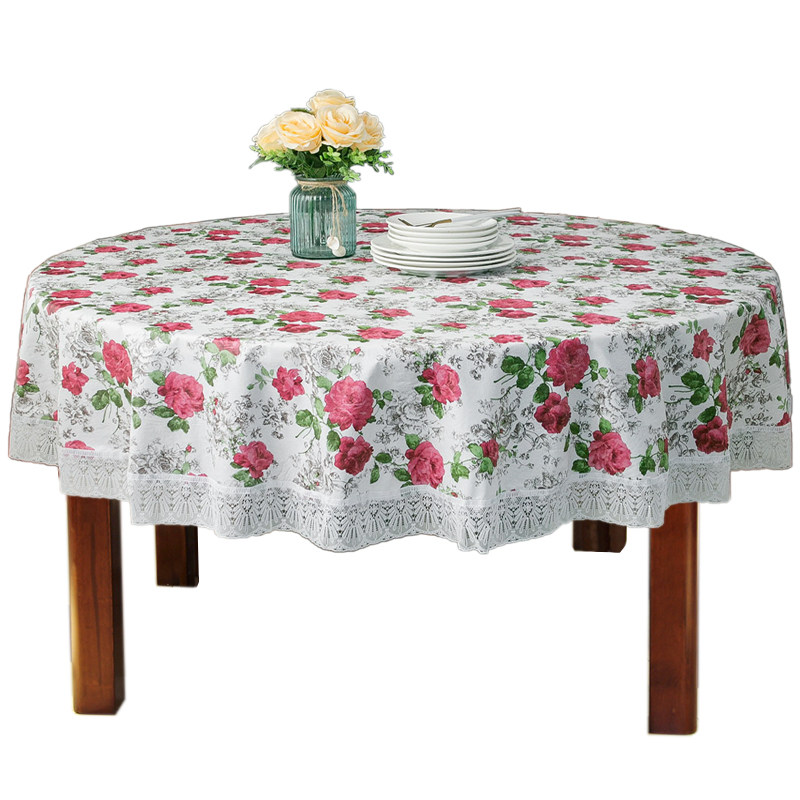 圆桌桌布防水防油免洗防烫塑料家用PVC饭店餐桌垫酒店大圆形台布,淘宝优惠券,粉丝福利购,淘宝优惠卷