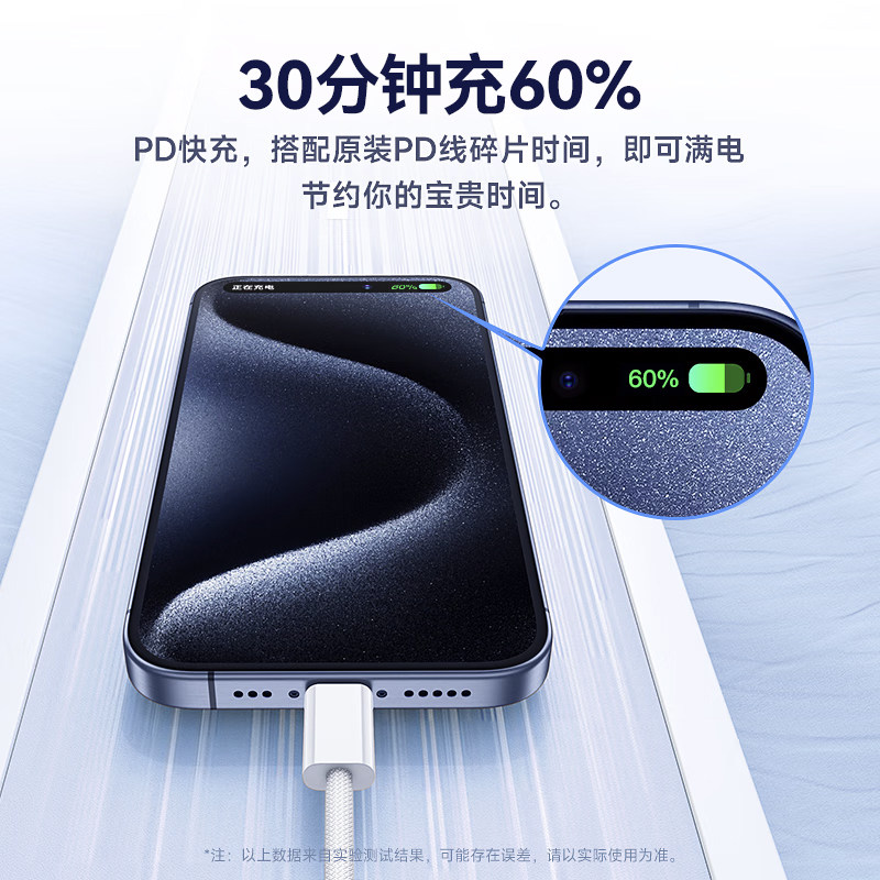 紫米正品20W充电头PD快充30W适用苹果iPhone17/16/15/14ProMax华为小米专用13Plus插头Typec充电器线套装一套