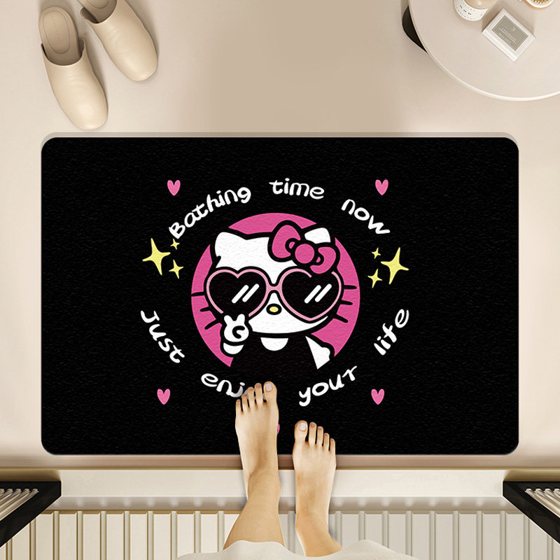 硅藻泥浴室吸水地垫卫生间门口防滑脚垫结婚喜庆地毯入户门垫子,淘宝优惠券,粉丝福利购,淘宝优惠卷