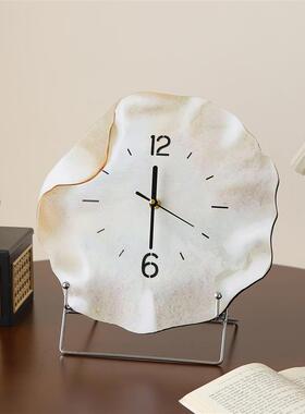 优选中古风创意桌面时钟摆件轻奢高档小众高级感客厅电视餐边柜装