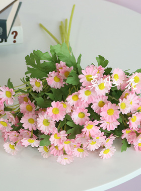 洋甘菊小雏菊仿真花束客厅装饰花